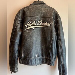 Harley-Davidson Men’s Leather Riding Jacket RN 103819 CA 03402 XL